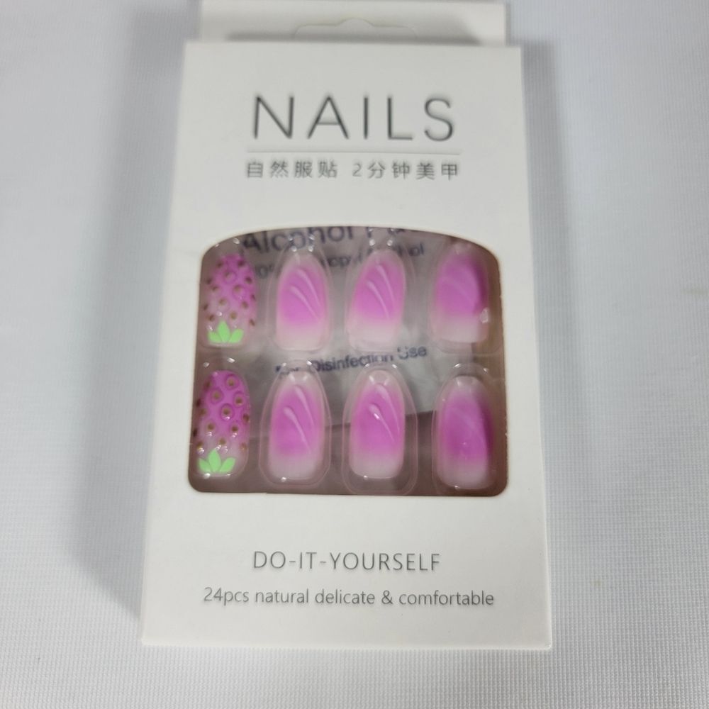 DIY Pink Gradient Nail‎ Set 24 Piece
